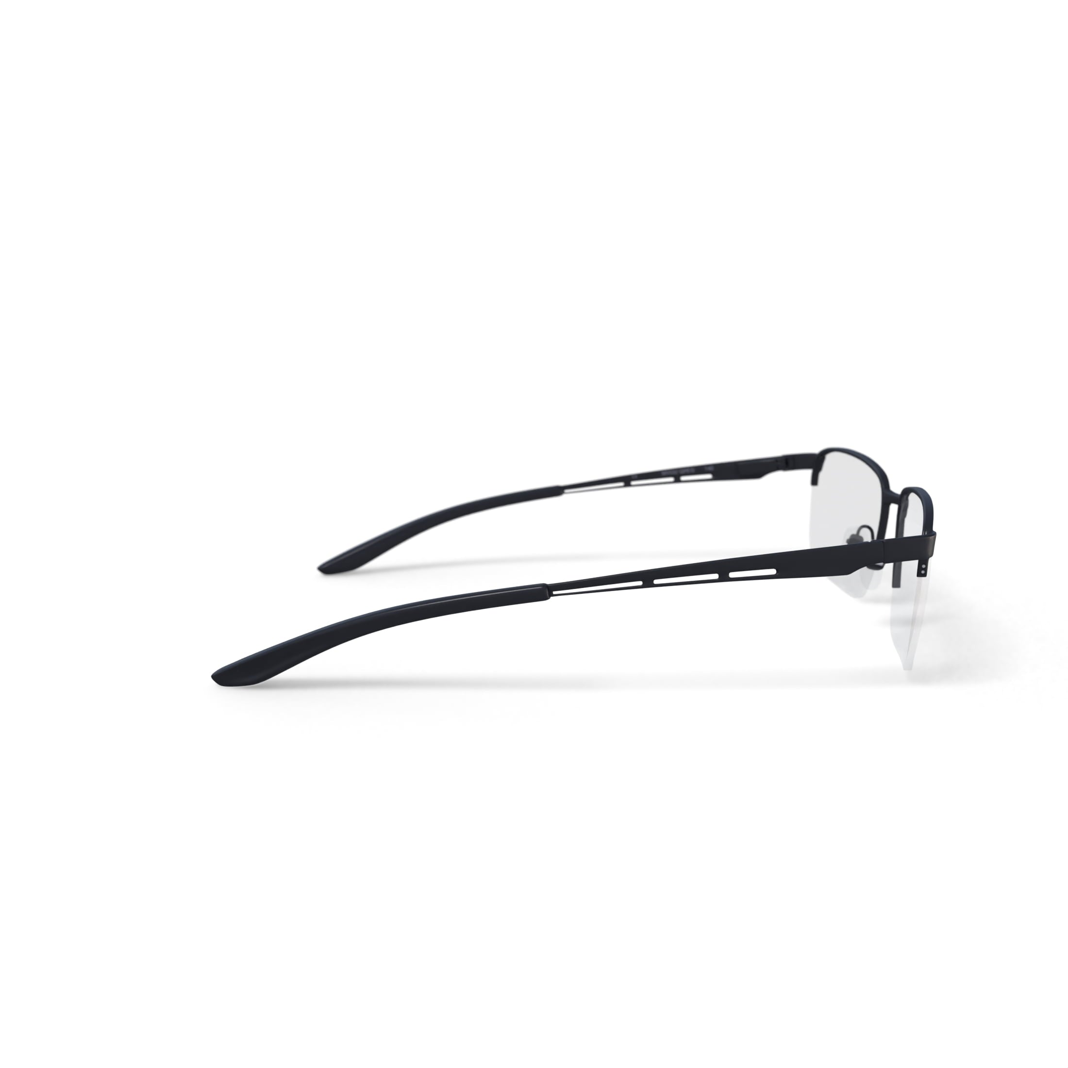 Men's Greg Rectangular Prescription Eyeglasses with Case, Gunmetal