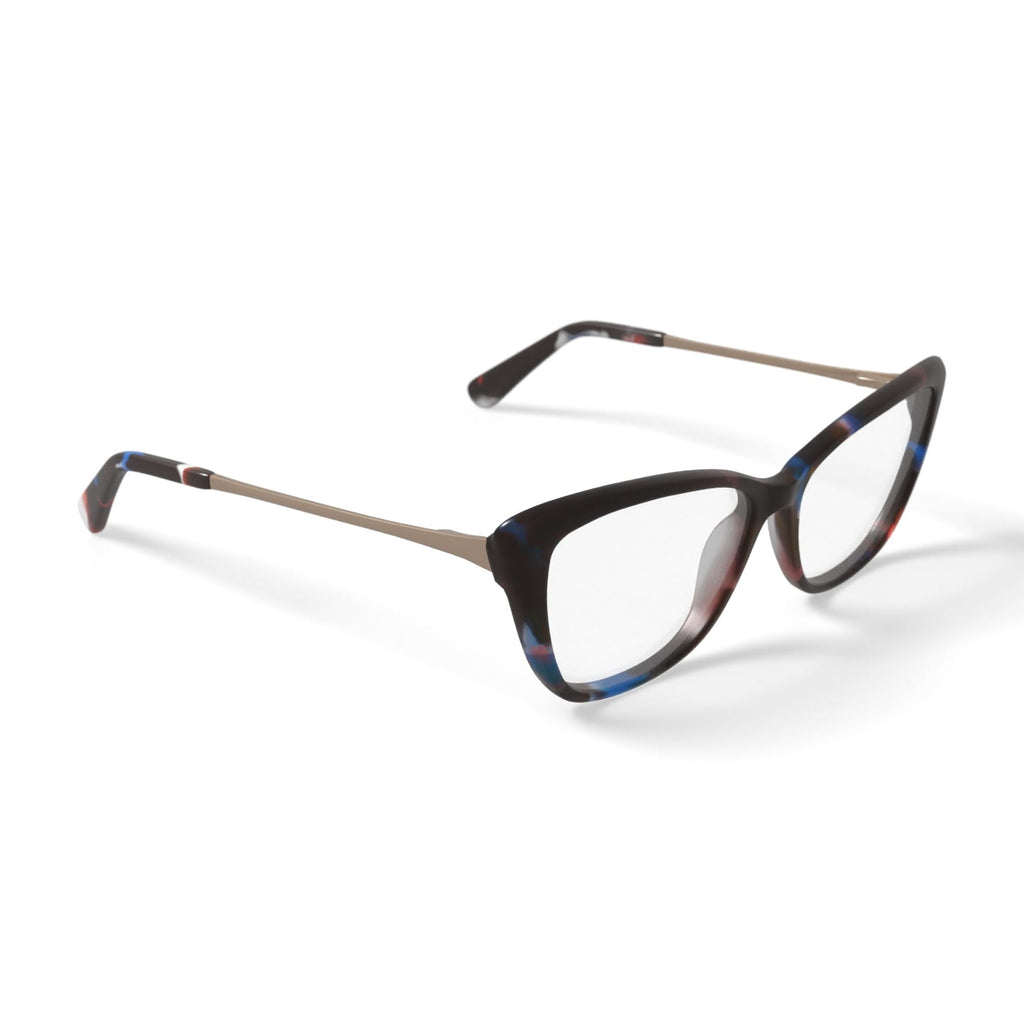 Women's NLO5016 Prescription Eyeglasses with Case, Blue Tortoise