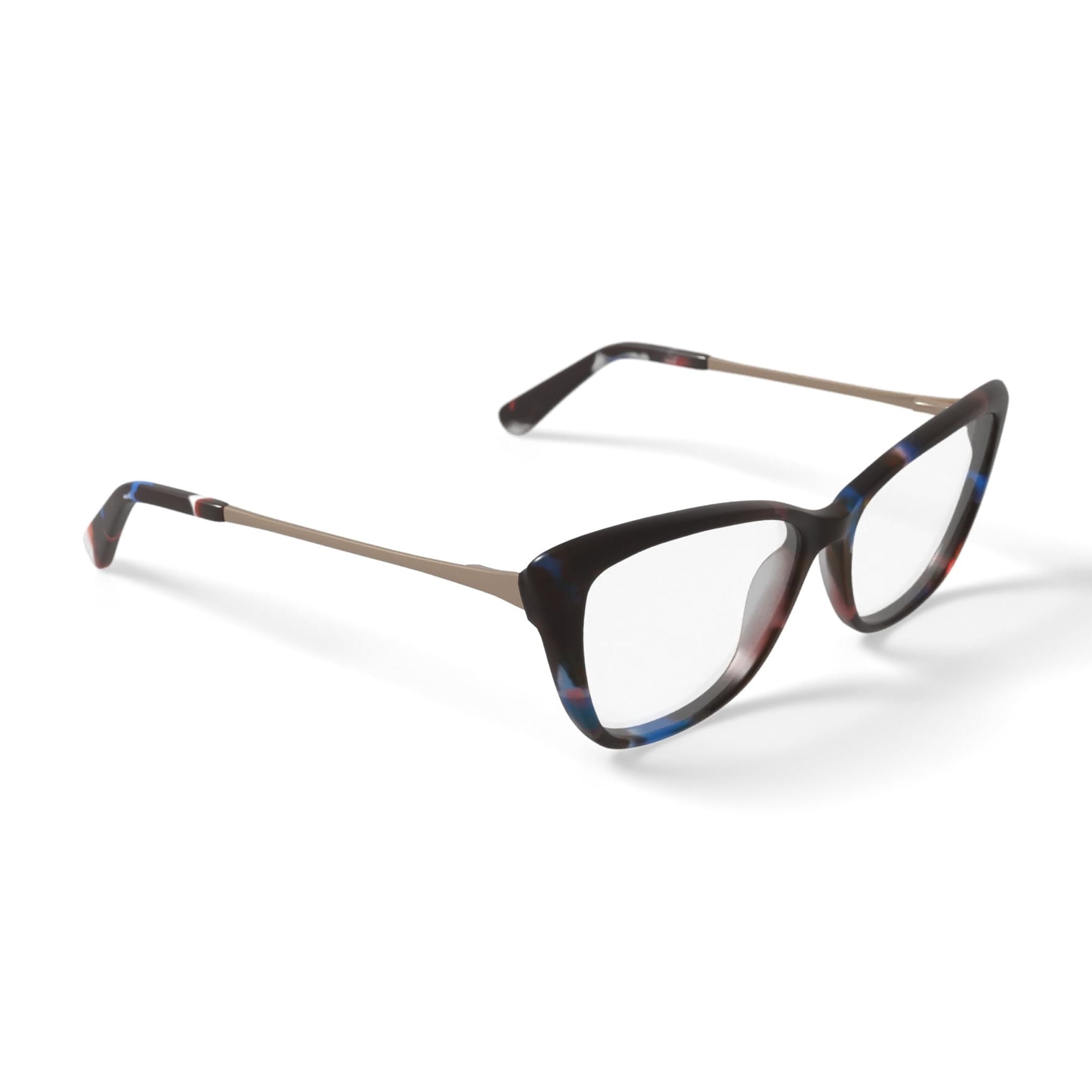 Women's NLO5016 Prescription Eyeglasses with Case, Blue Tortoise