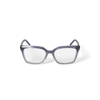 Women's MC014 Nyobi Square Prescription Eyeglasses with Case, Gray Pink