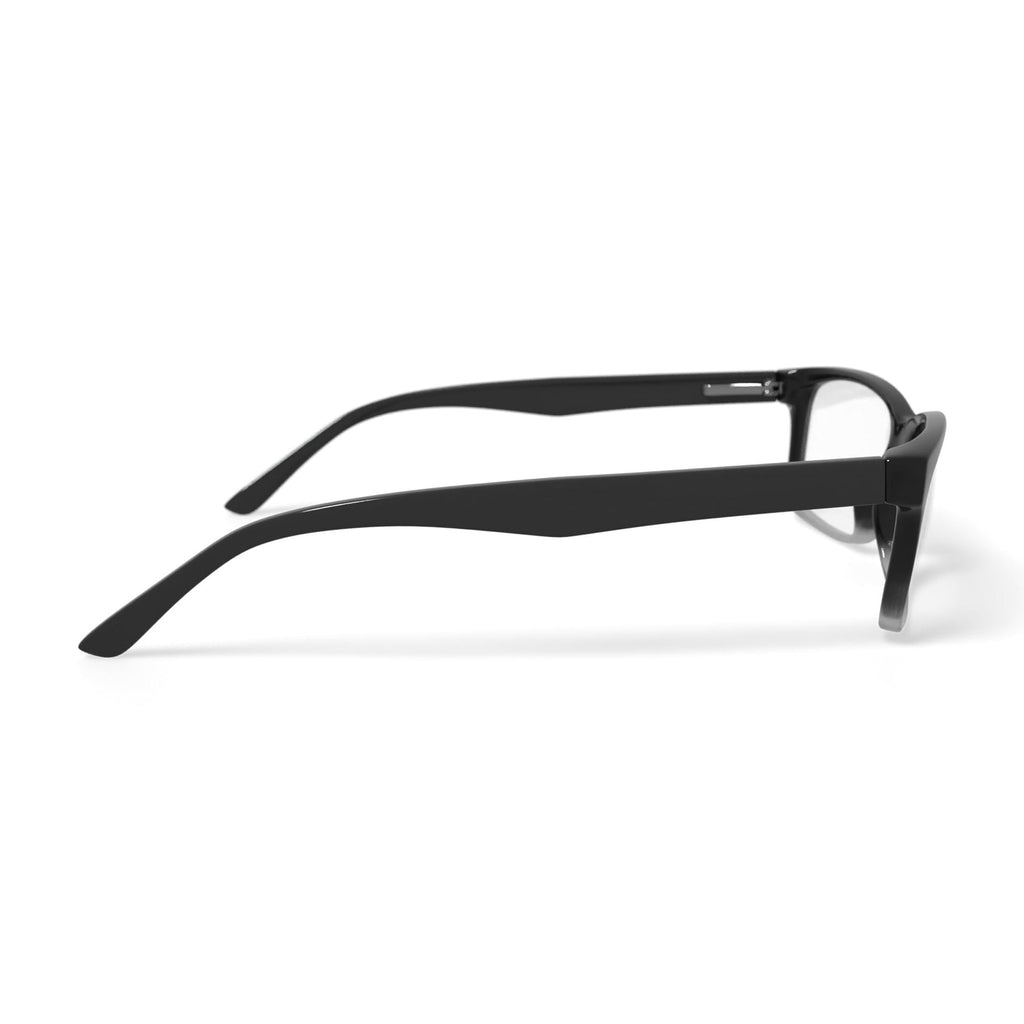 Men's MOP53 Rectangular Prescription Eyeglasses with Case, Black Gradient