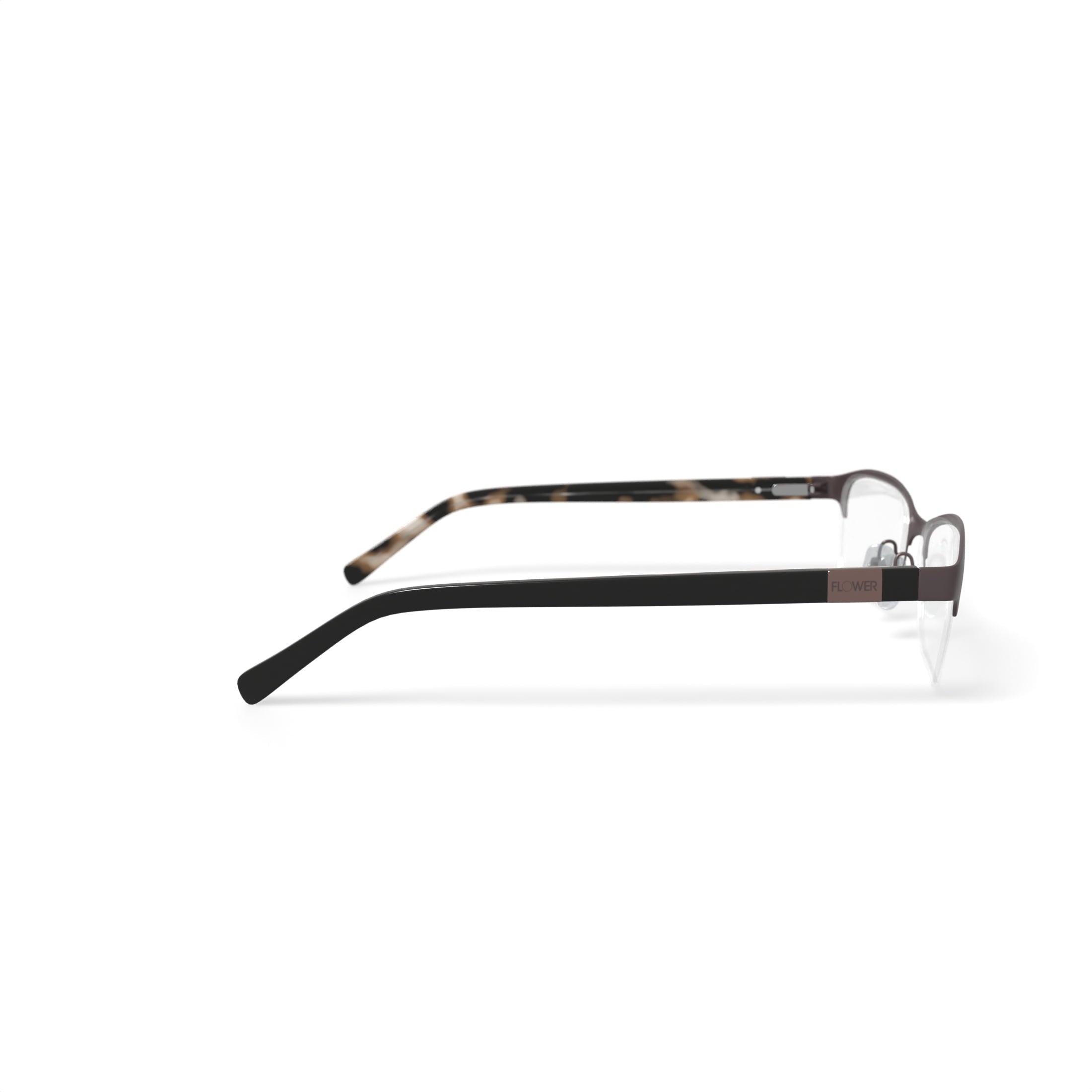Flower Women's FLR6020 Prescription Eyeglasses with Case, Brown