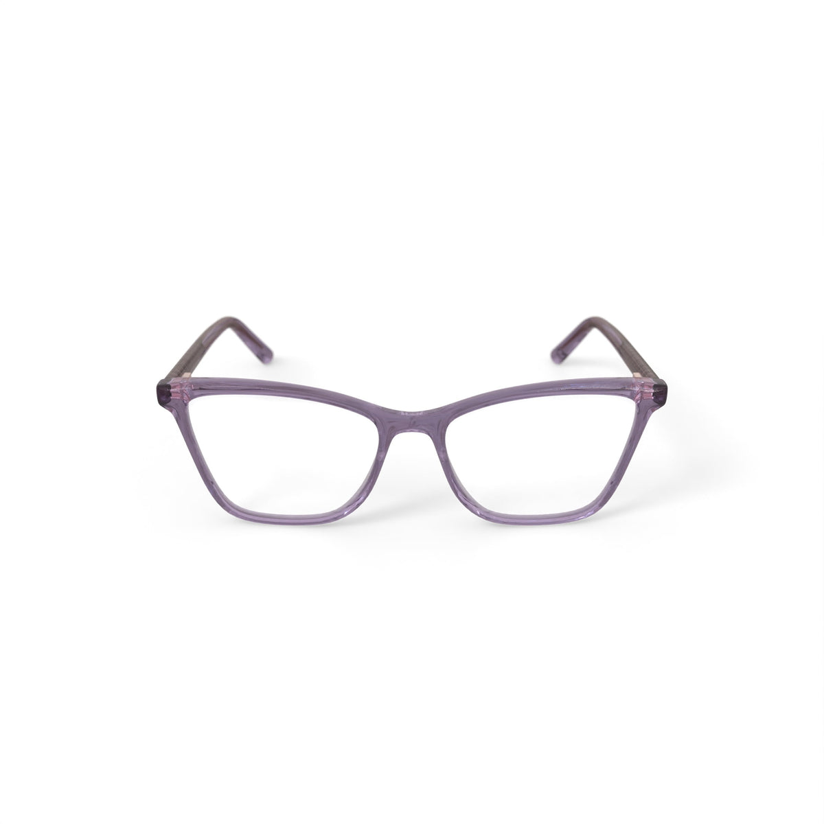 Women's HCV16 Square Prescription Eyeglasses with Case, Crystal Pink