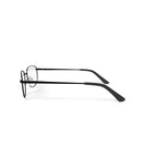 Men's Colonel Square Prescription Eyeglasses with Case, Gunmetal
