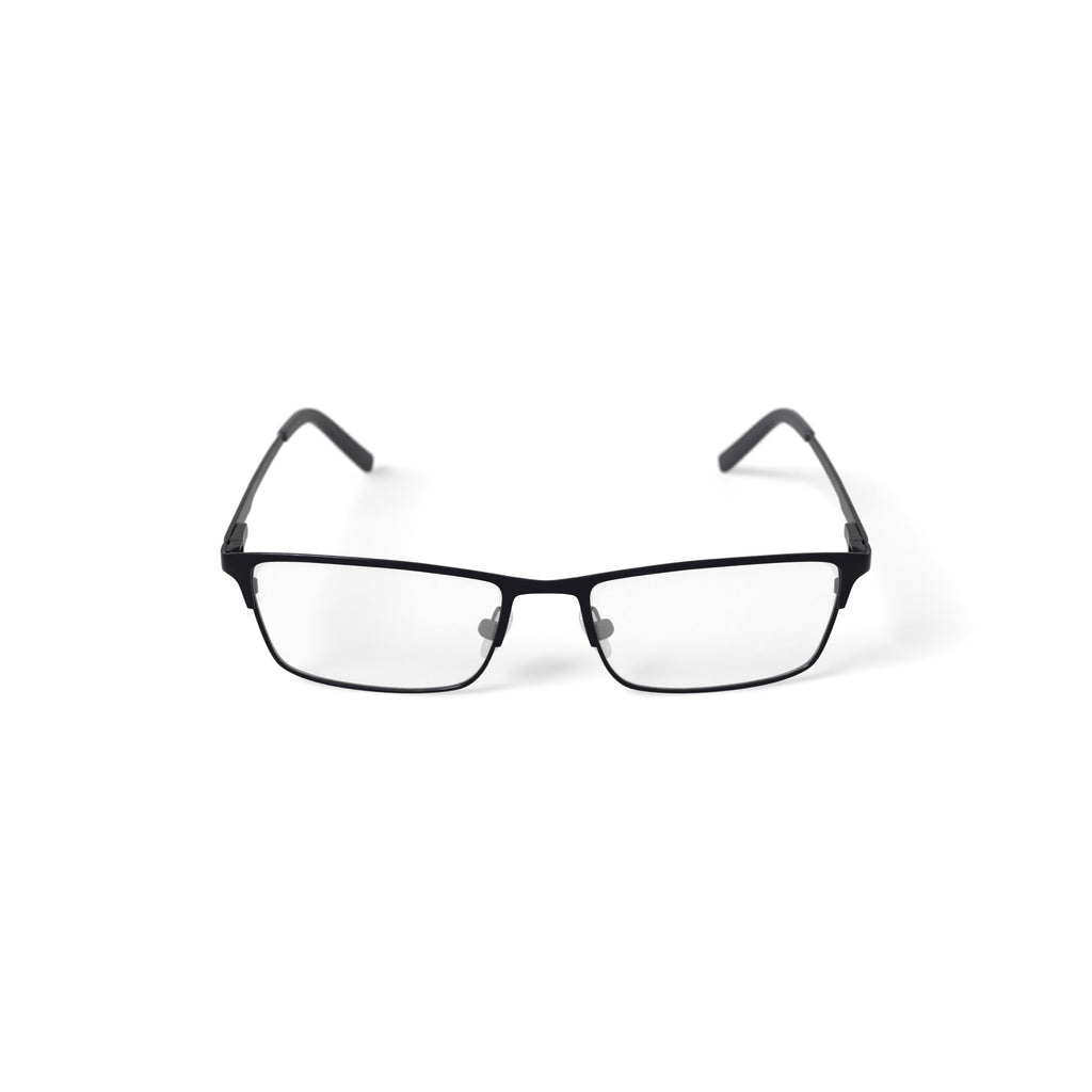 Men's W150 Browline Prescription Eyeglasses with Case, Black