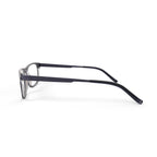 Men's HV720 Rectangular Prescription Eyeglasses with Case, Grey Crystal