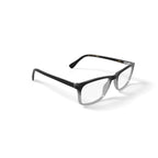 M America Men's Benson Square Prescription Eyeglasses with Case, Black Gradient