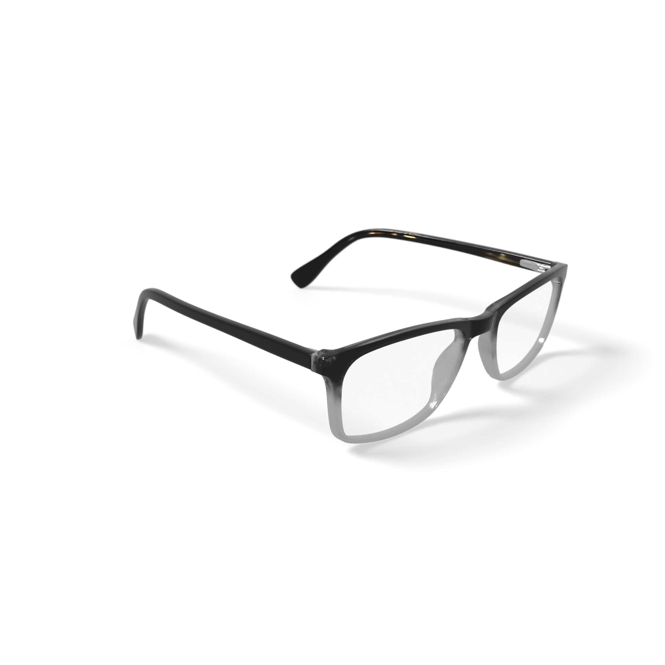 M America Men's Benson Square Prescription Eyeglasses with Case, Black Gradient