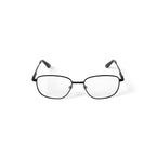 Men's Colonel Square Prescription Eyeglasses with Case, Gunmetal