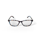 Women's Sweet as Pie Rectangular Prescription Eyeglasses with Case, Blue Tortoise