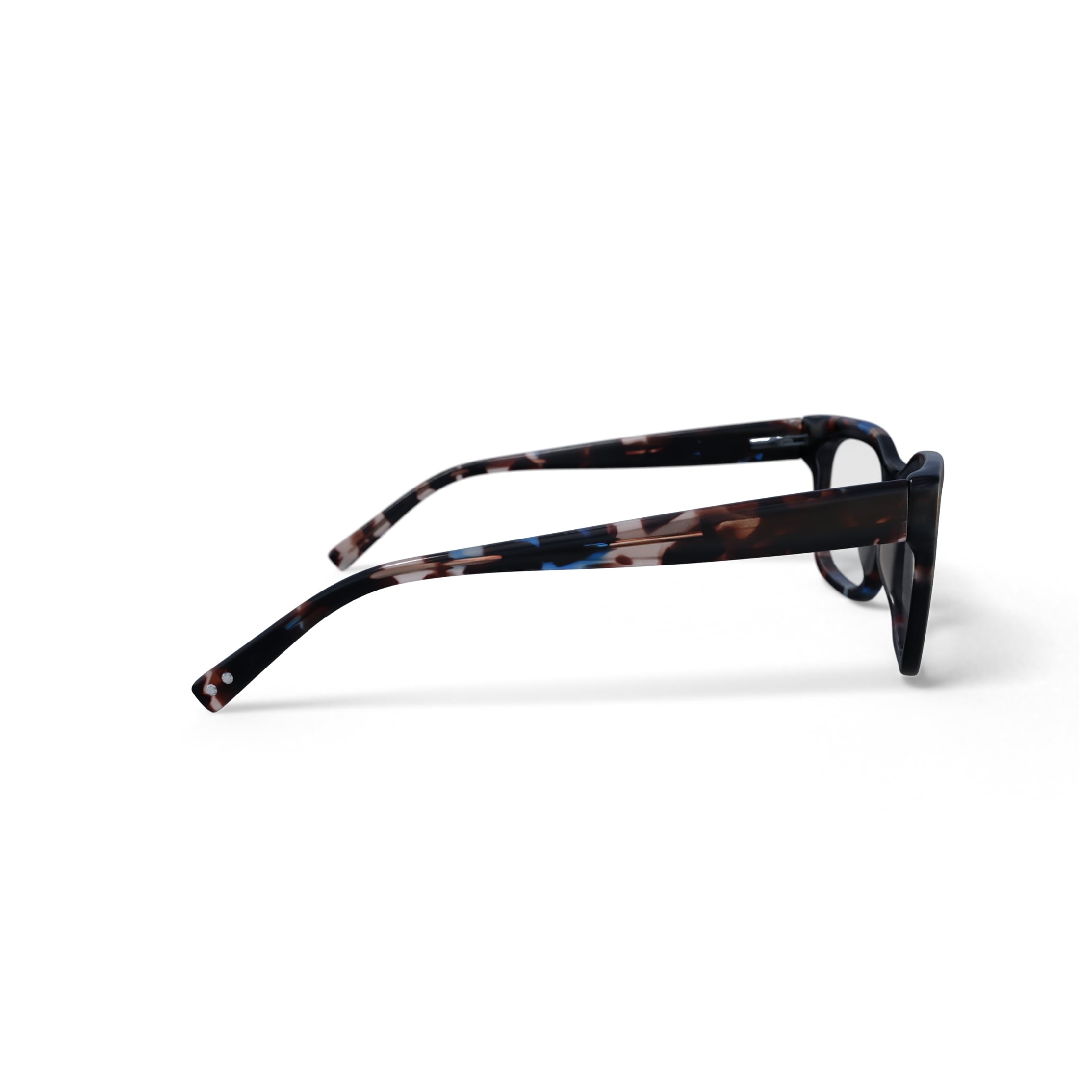 Reverb Women's RVLO6025 Prescription Eyeglasses with Case, Blue Tortoise
