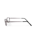 Mens T1500 Oval Oval Prescription Eyeglasses with Case, Dark Pewter