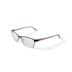 Women's EC455 Browline Prescription Eyeglasses with Case, Brown Gold