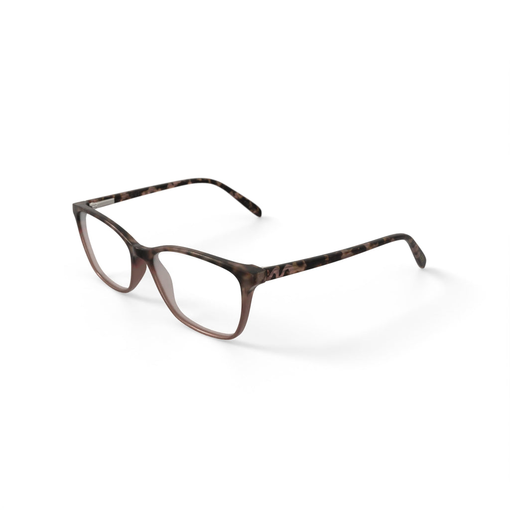 EV1 Ellen DeGeneres Women's Bette Square Prescription Eyeglasses with Case, Tortoise Gradient