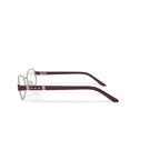 Women's M251 Rectangular Prescription Eyeglasses with Case, Burgundy