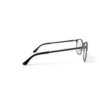  Unisex Size 53 Phantos Prescription Eyeglasses with Case, Black on Arista