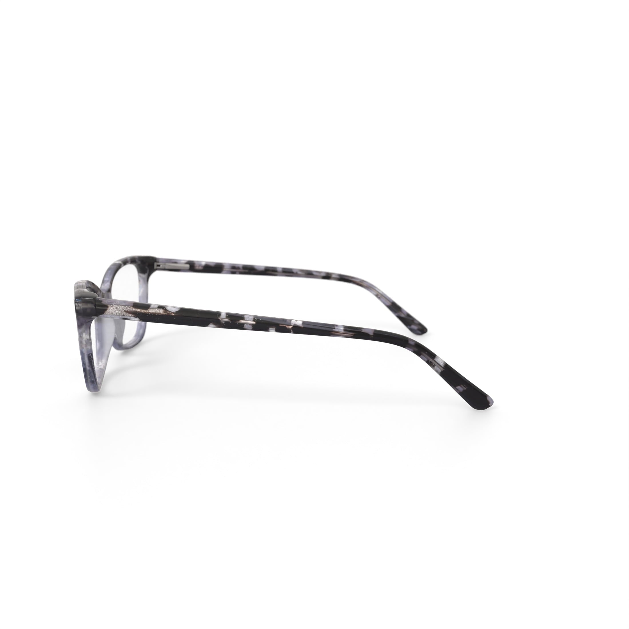 Women's MV023 Tabitha Cat Eye Prescription Eyeglasses with Case, Crystal Black