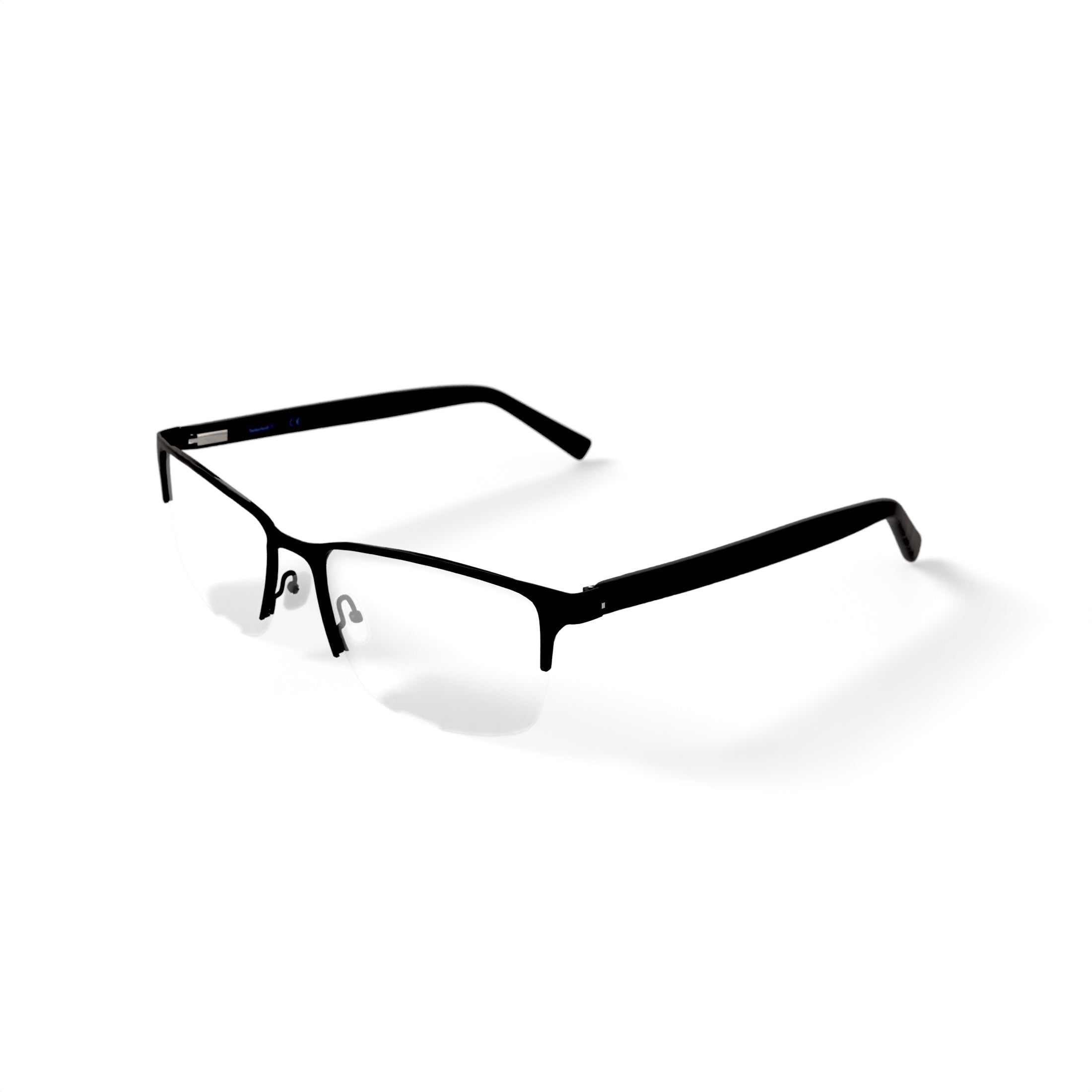 Timberland Men's TB1805-1 Rectangular Prescription Eyeglasses with Case, Black