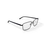 Men's Albert Rectangular Prescription Eyeglasses with Case, Gunmetal