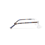M America Women's MU216 Square Prescription Eyeglasses with Case, Crystal Tortoise