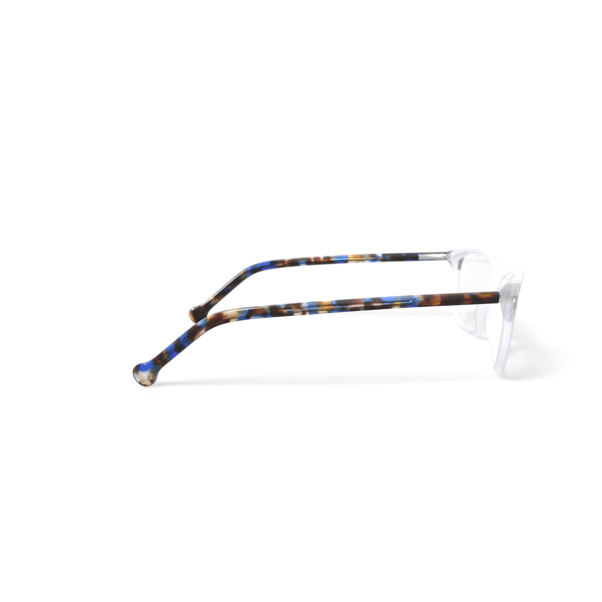 M America Women's MU216 Square Prescription Eyeglasses with Case, Crystal Tortoise