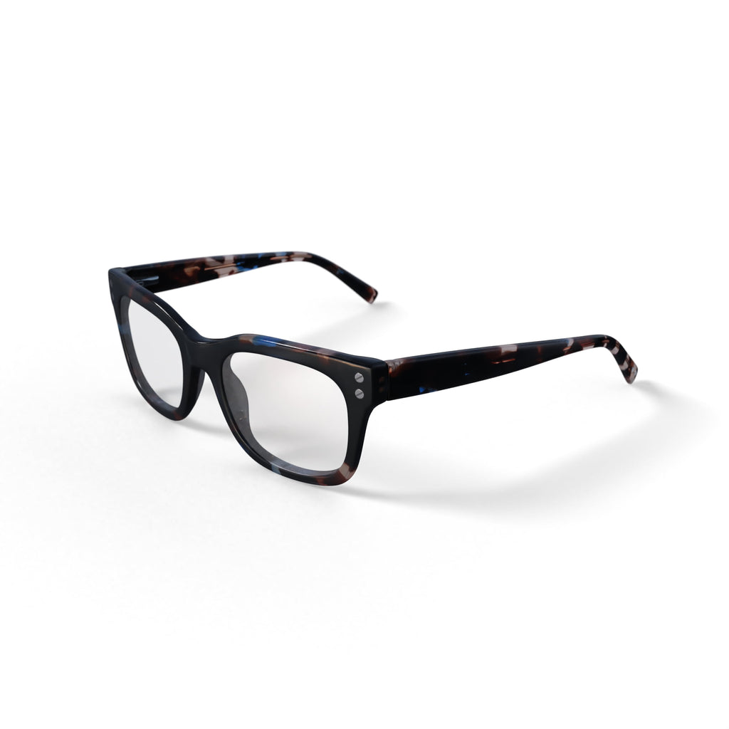 Reverb Women's RVLO6025 Prescription Eyeglasses with Case, Blue Tortoise