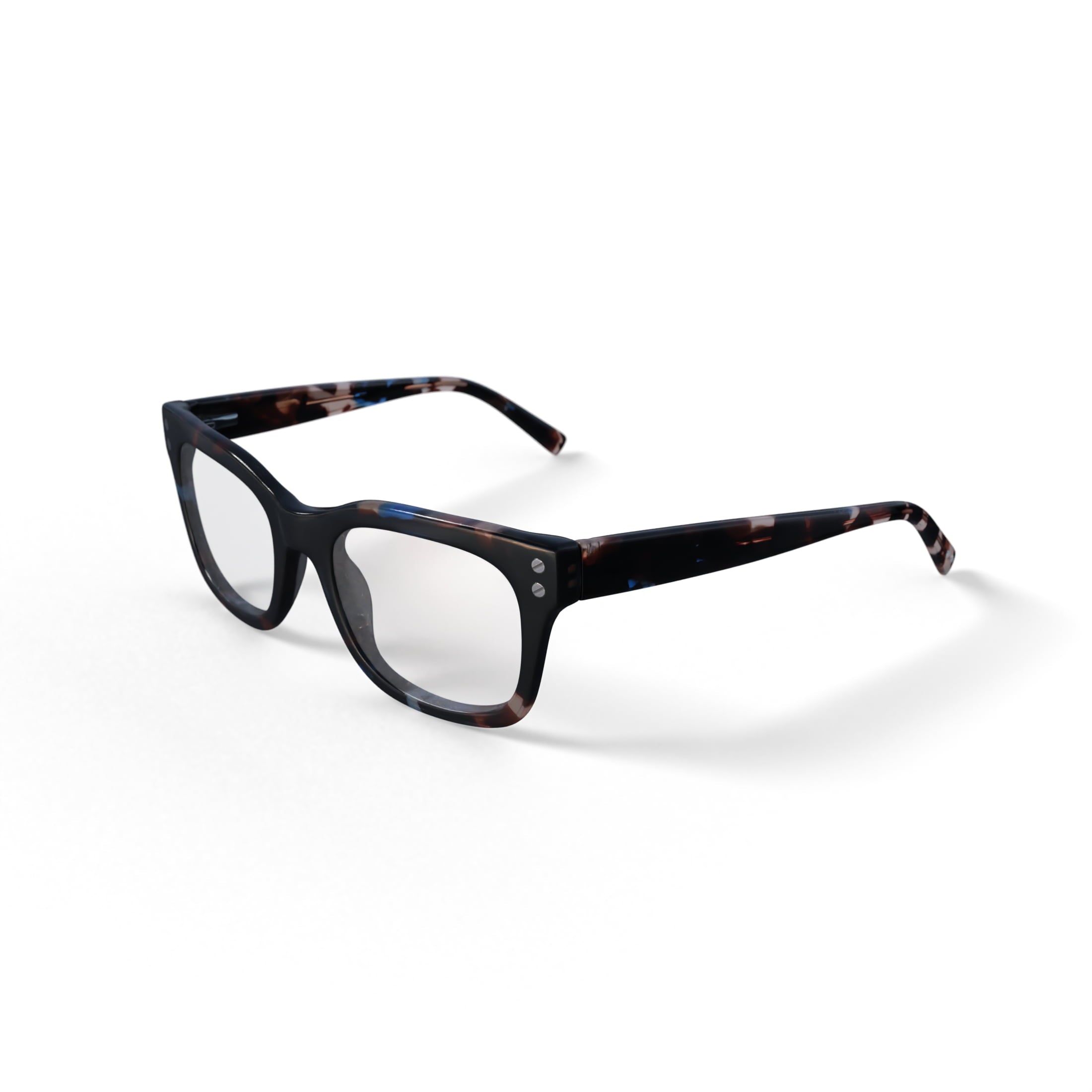 Reverb Women's RVLO6025 Prescription Eyeglasses with Case, Blue Tortoise
