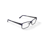 Mens HV705 Square Prescription Eyeglasses with Case, Navy
