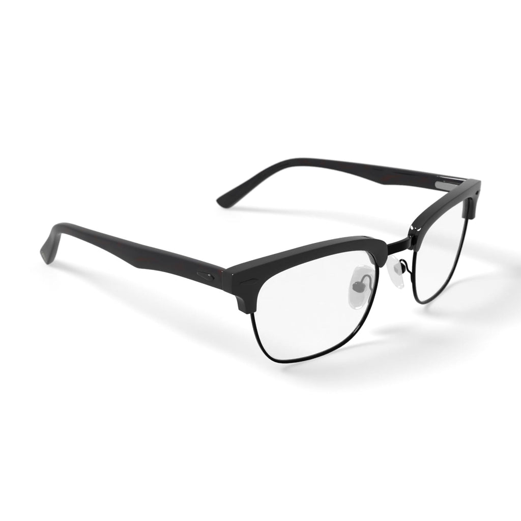 Men's HV712 Browline Prescription Eyeglasses with Case, Brown Tortoise