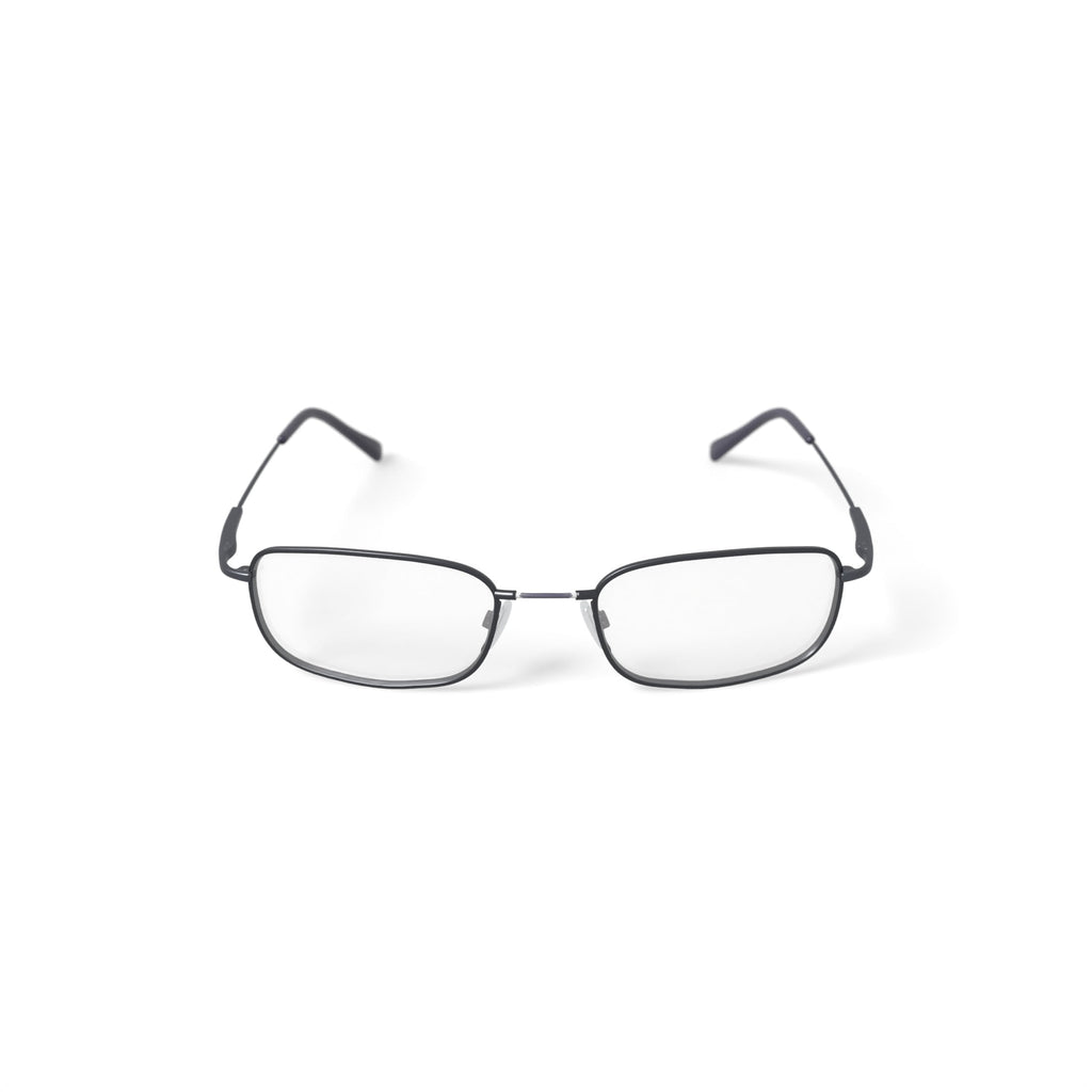 M+Flex Men's MF507 Rectangular Prescription Eyeglasses with Case, Gunmetal