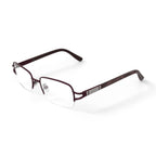 Women's WLO416 Rectangular Prescription Eyeglasses with Case, Plum