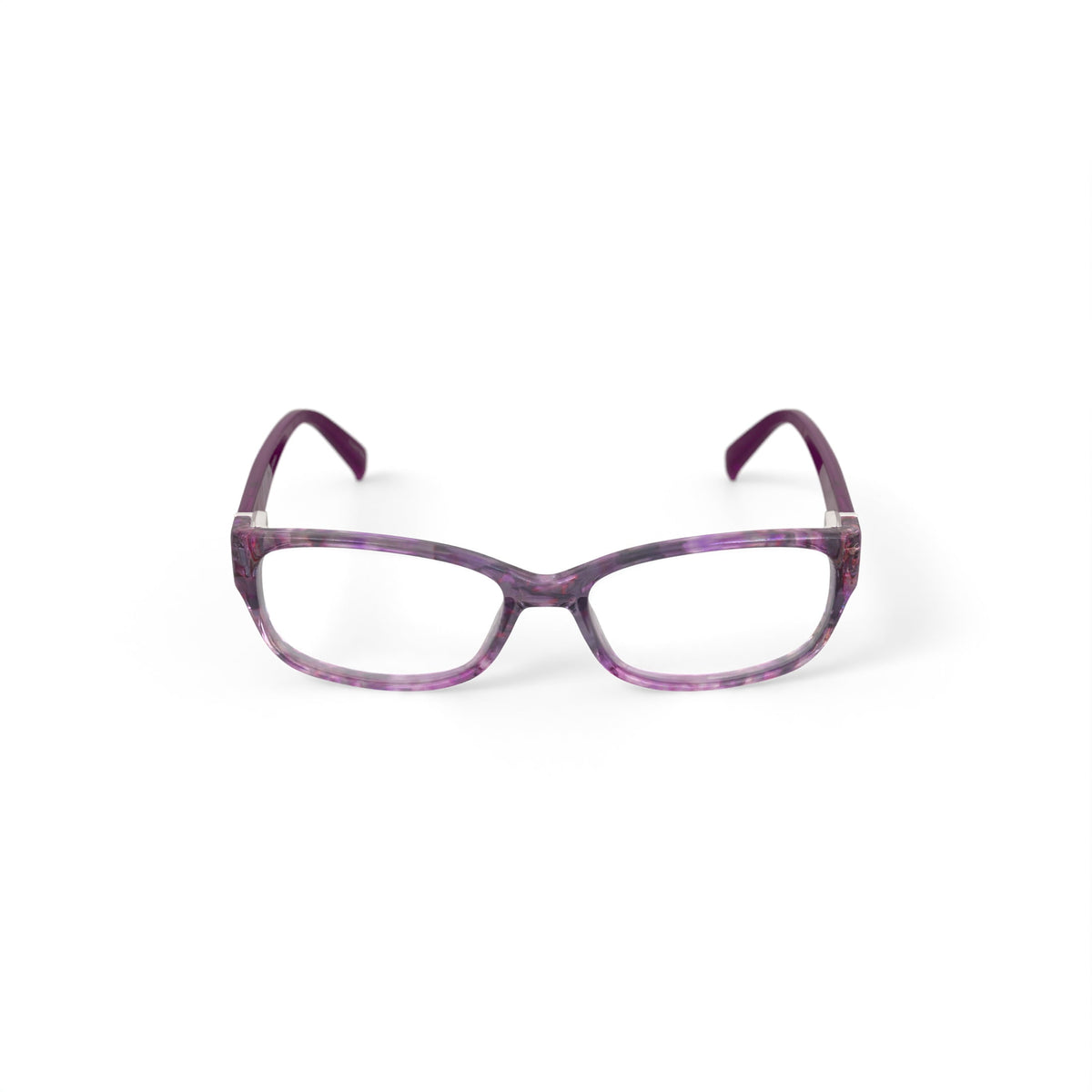 Elizabeth Arden Women's EA6060 Rectangular Prescription Eyeglasses with Case, Purple