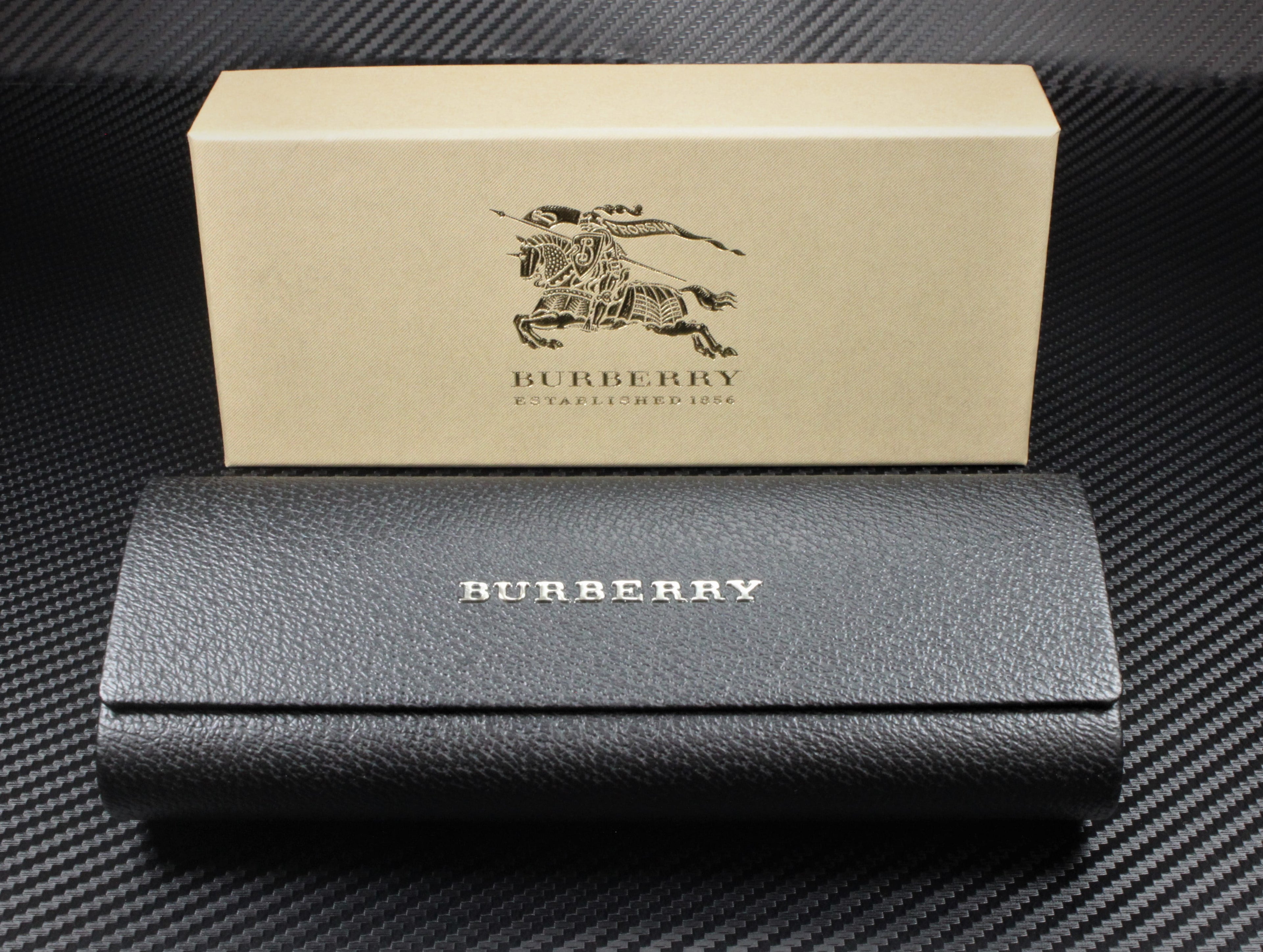 Burberry BE1282 l Unisex Semi-Rimless Eyeglasses Black Palladium 55mm Adult