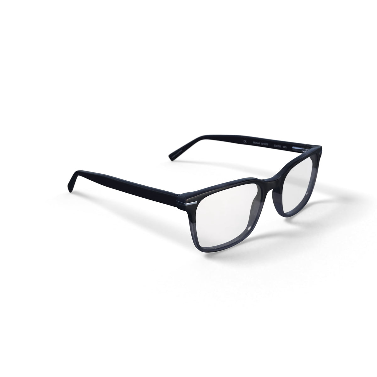 Men's Wyatt Square Prescription Eyeglasses with Case, Black Gradient