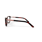 Women's HC269 Cat Eye Prescription Eyeglasses with Case, Brown Tortoise