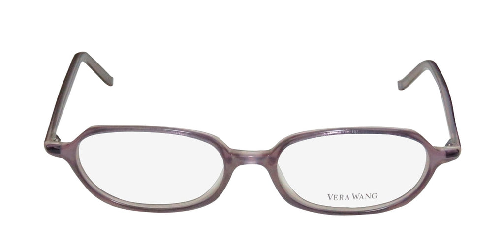 NEW VERA WANG V20 WOMENS/LADIES DESIGNER FULL-RIM LAVENDER OPTICAL CLASSIC MADE IN JAPAN FRAME DEMO LENSES 49-16-136 EYEGLASSES/EYE GLASSES