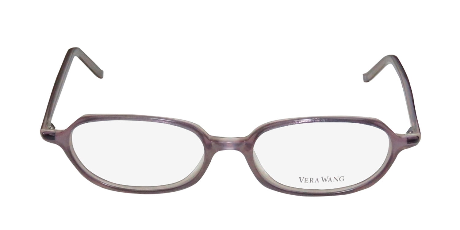 NEW VERA WANG V20 WOMENS/LADIES DESIGNER FULL-RIM LAVENDER OPTICAL CLASSIC MADE IN JAPAN FRAME DEMO LENSES 49-16-136 EYEGLASSES/EYE GLASSES