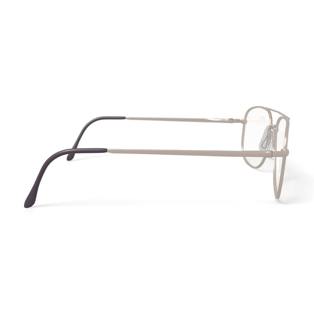 Men's ST178 Square Prescription Eyeglasses with Case, Gold