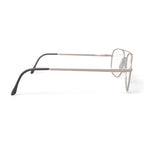 Men's ST178 Square Prescription Eyeglasses with Case, Gold