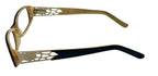 Apple Bottoms Women's Ophthalmic Plastic Rectangle Eyeglasses, Black, 52mm