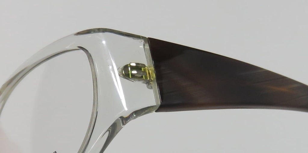 NEW VERA WANG V160 WOMENS/LADIES DESIGNER FULL-RIM CRYSTAL / BROWN GORGEOUS PLASTIC ARMS IN STYLE FRAME DEMO LENSES 50-17-130 EYEGLASSES/EYE GLASSES