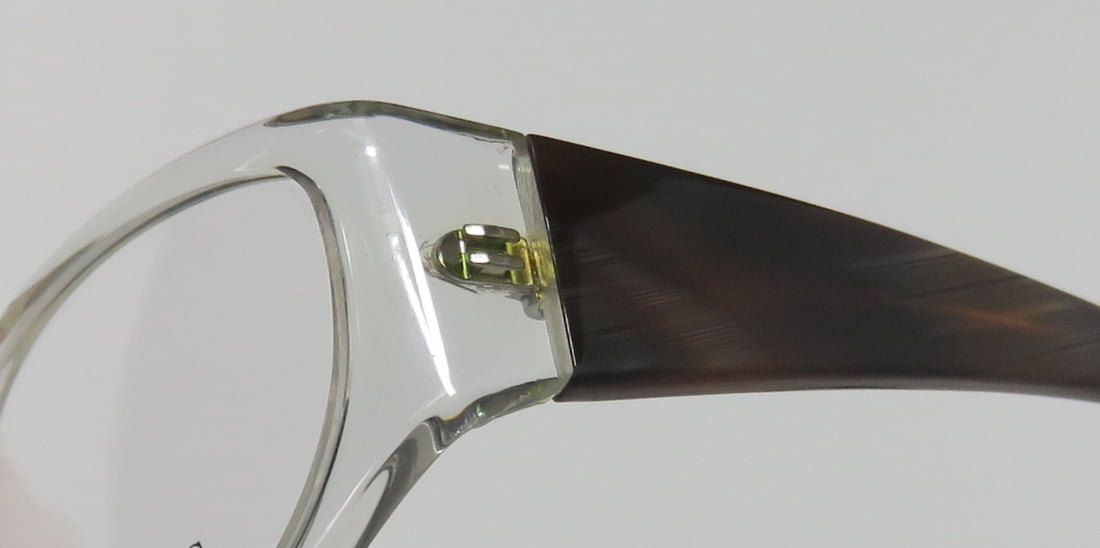 NEW VERA WANG V160 WOMENS/LADIES DESIGNER FULL-RIM CRYSTAL / BROWN GORGEOUS PLASTIC ARMS IN STYLE FRAME DEMO LENSES 50-17-130 EYEGLASSES/EYE GLASSES