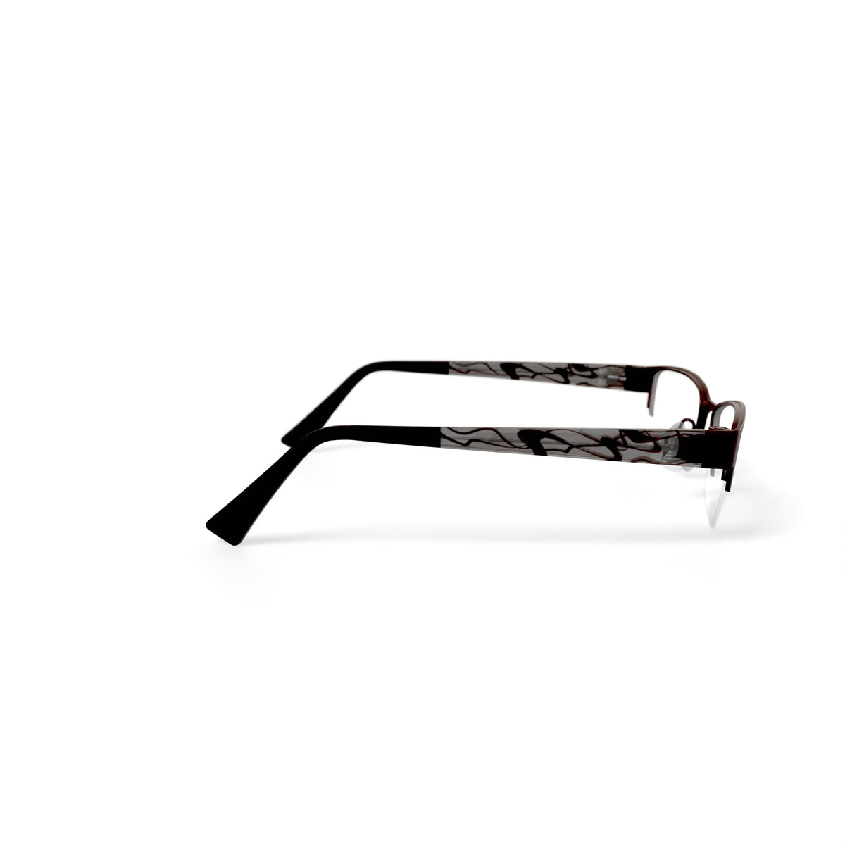 Womens EC326 Square Prescription Eyeglasses with Case, Red