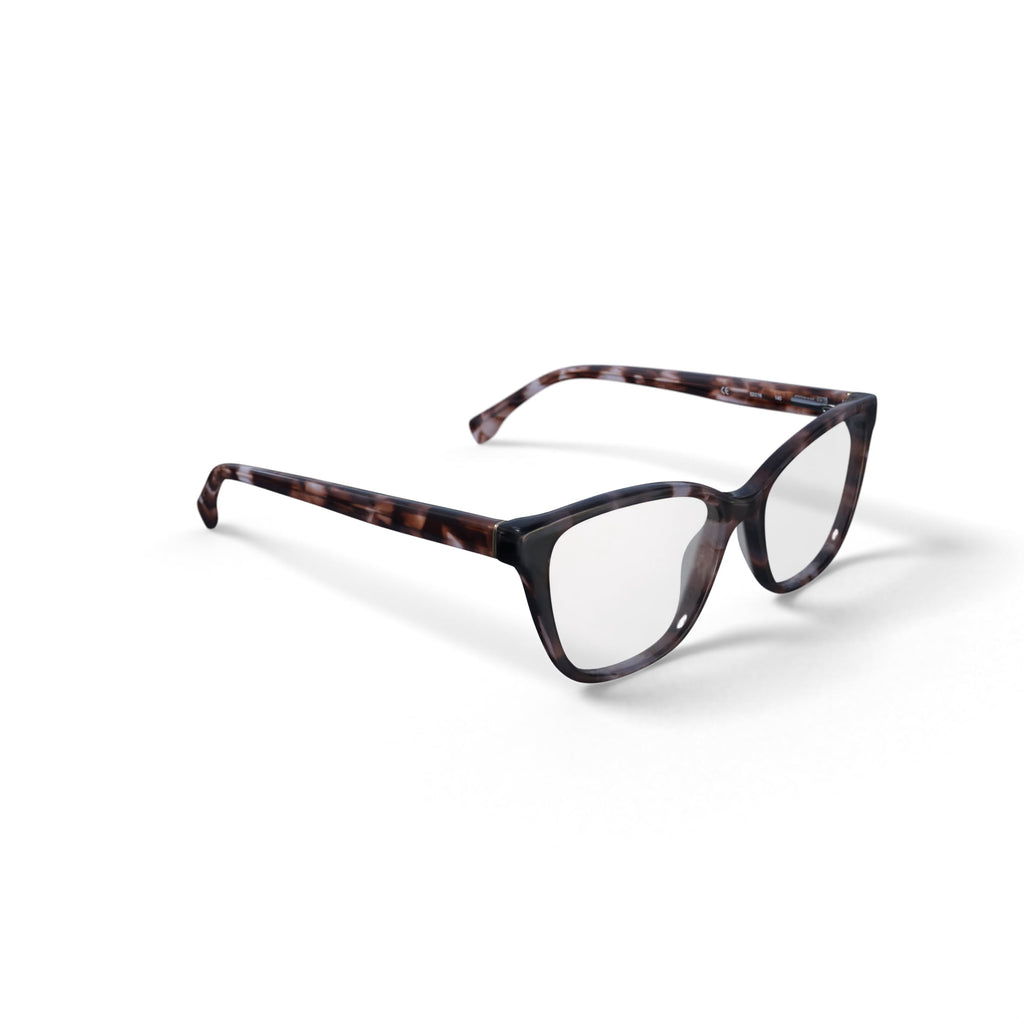 Women's Hannah Cat Eye Prescription Eyeglasses with Case, Brown Tortoise