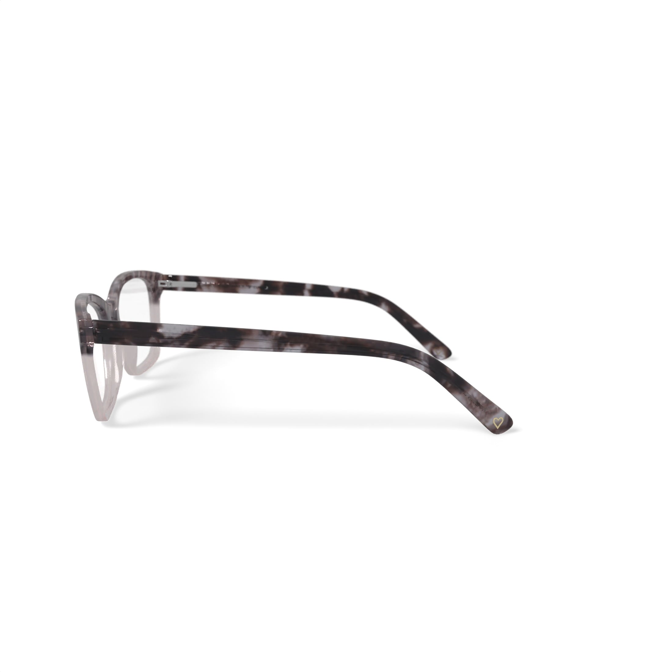 Women's HC207 Cat Eye Prescription Eyeglasses with Case, Brown Tortoise Gradient