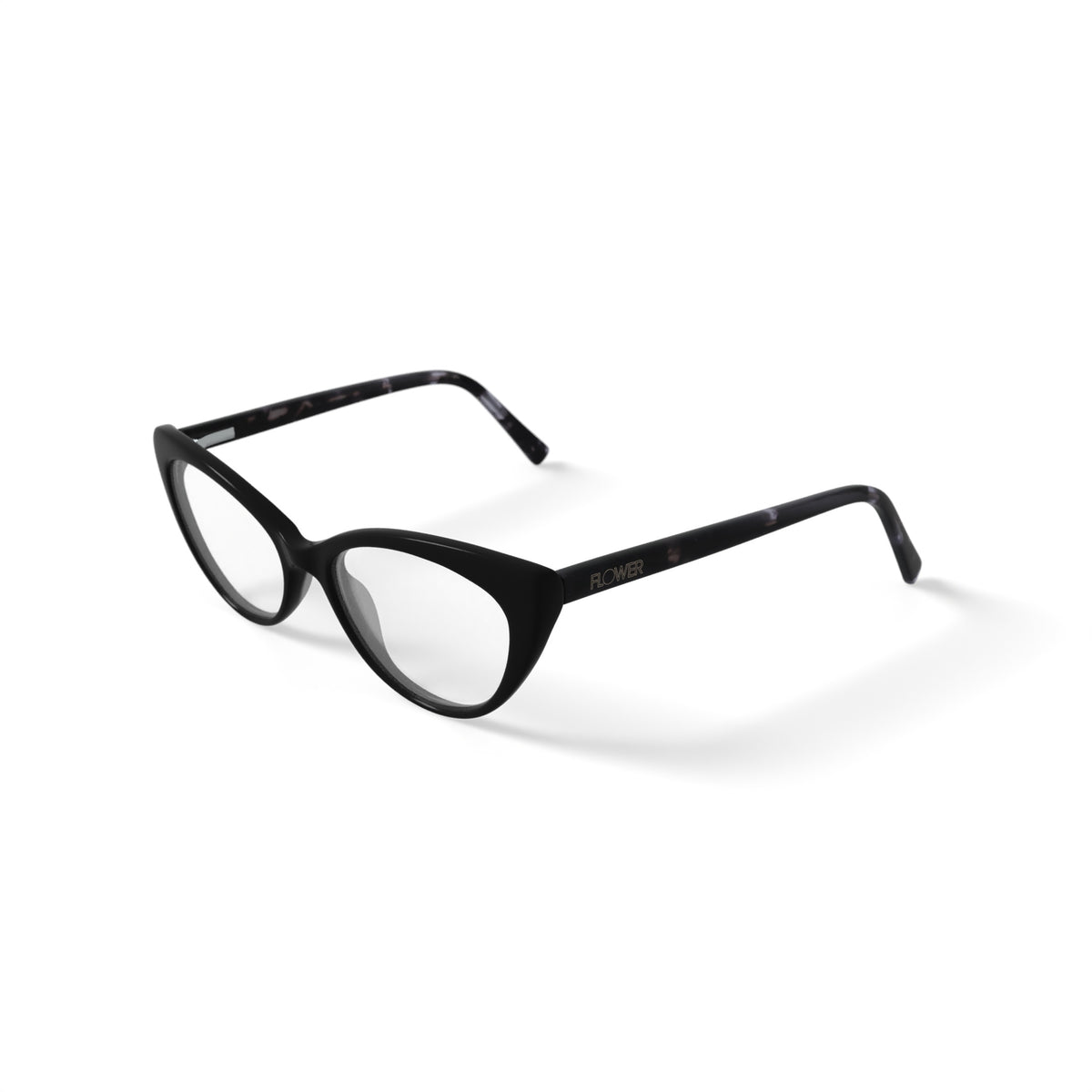 Flower Women's FLR6045 Prescription Eyeglasses with Case, Black