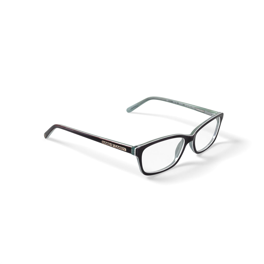Women's HC16 Square Prescription Eyeglasses with Case, Brown