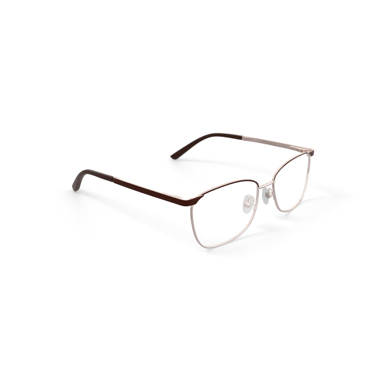 Women's WM402155-1 Browline Prescription Eyeglasses with Case, Gold