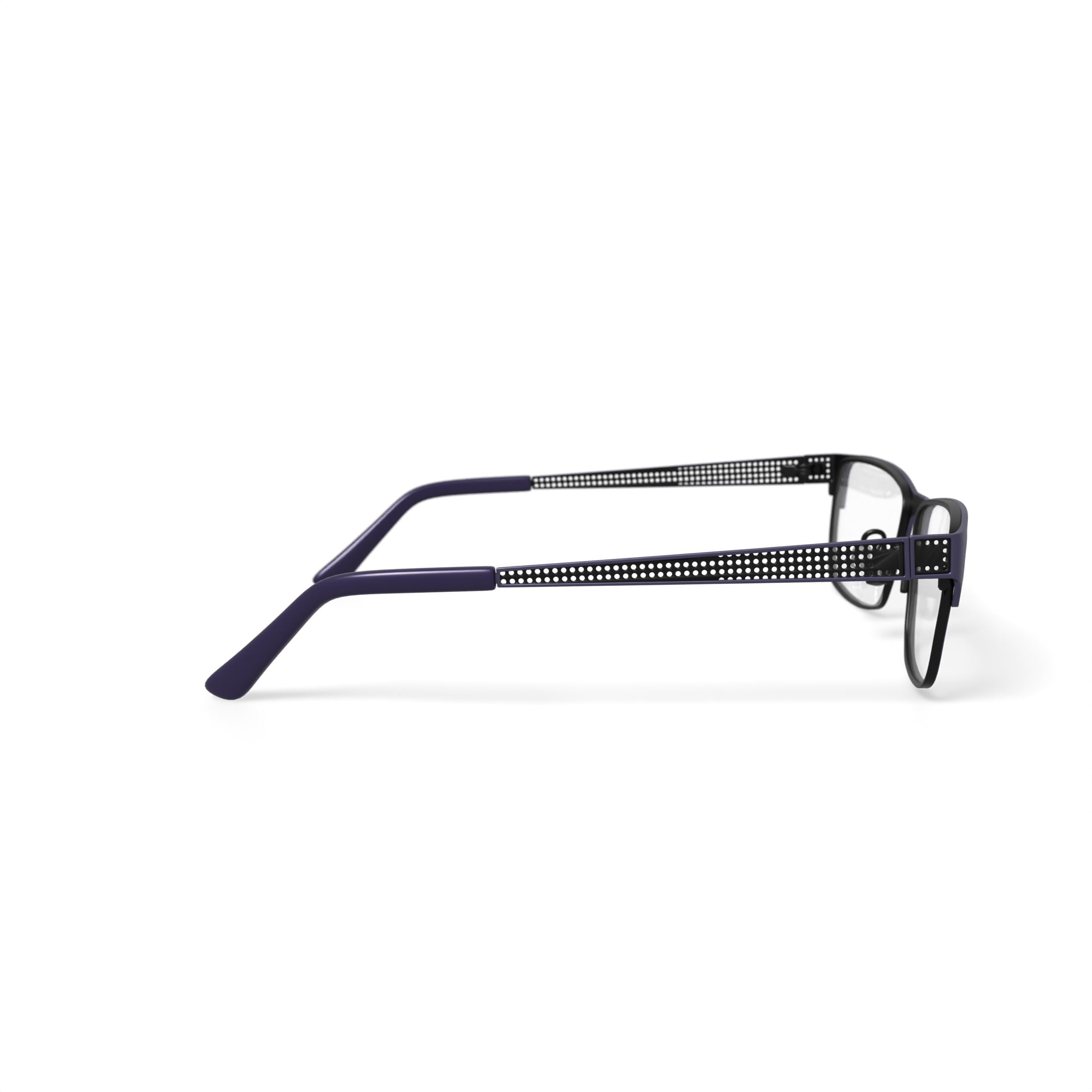 Mens HV705 Square Prescription Eyeglasses with Case, Navy