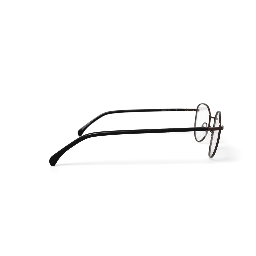 Men's FM17267B Round Prescription Eyeglasses with Case, Gunmetal